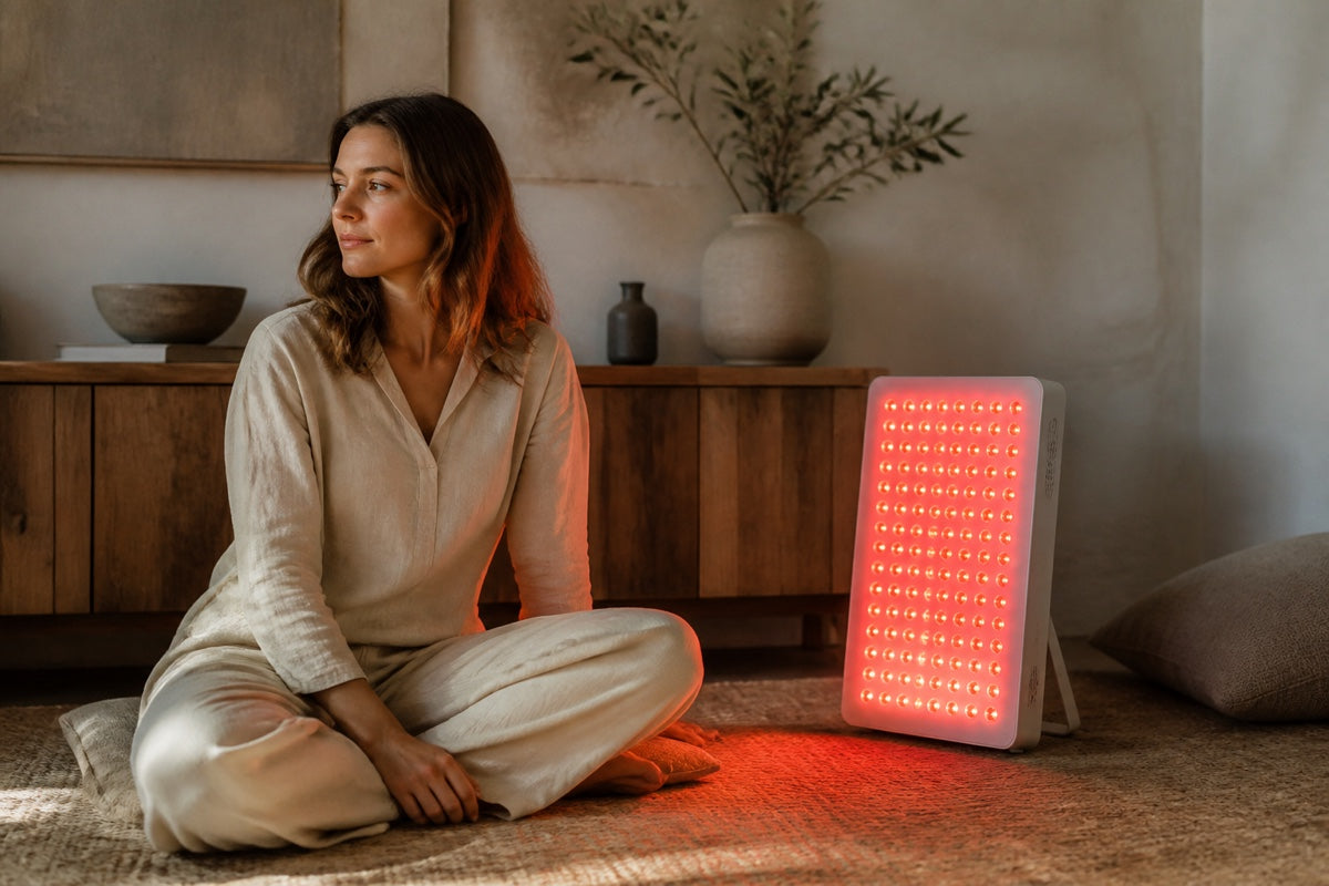 Kun je roodlichttherapie met je ogen open gebruiken?