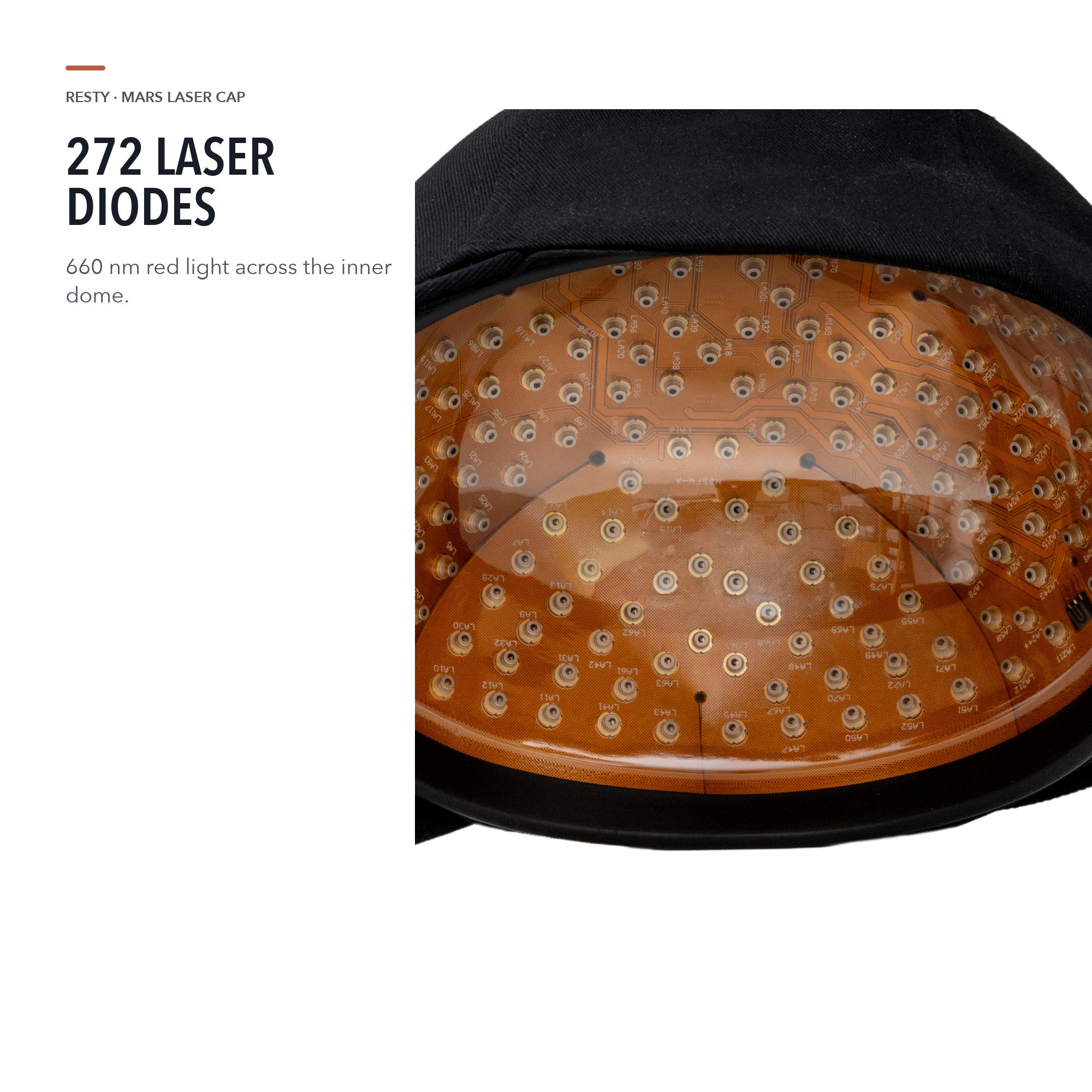 Resty MARS Tapa láser con 272 diodos láser a 660 nm