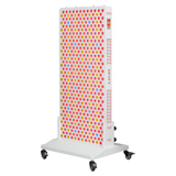Weißes Resty MARS 1200 Rotlichtpanel auf einem Rollbodenständer