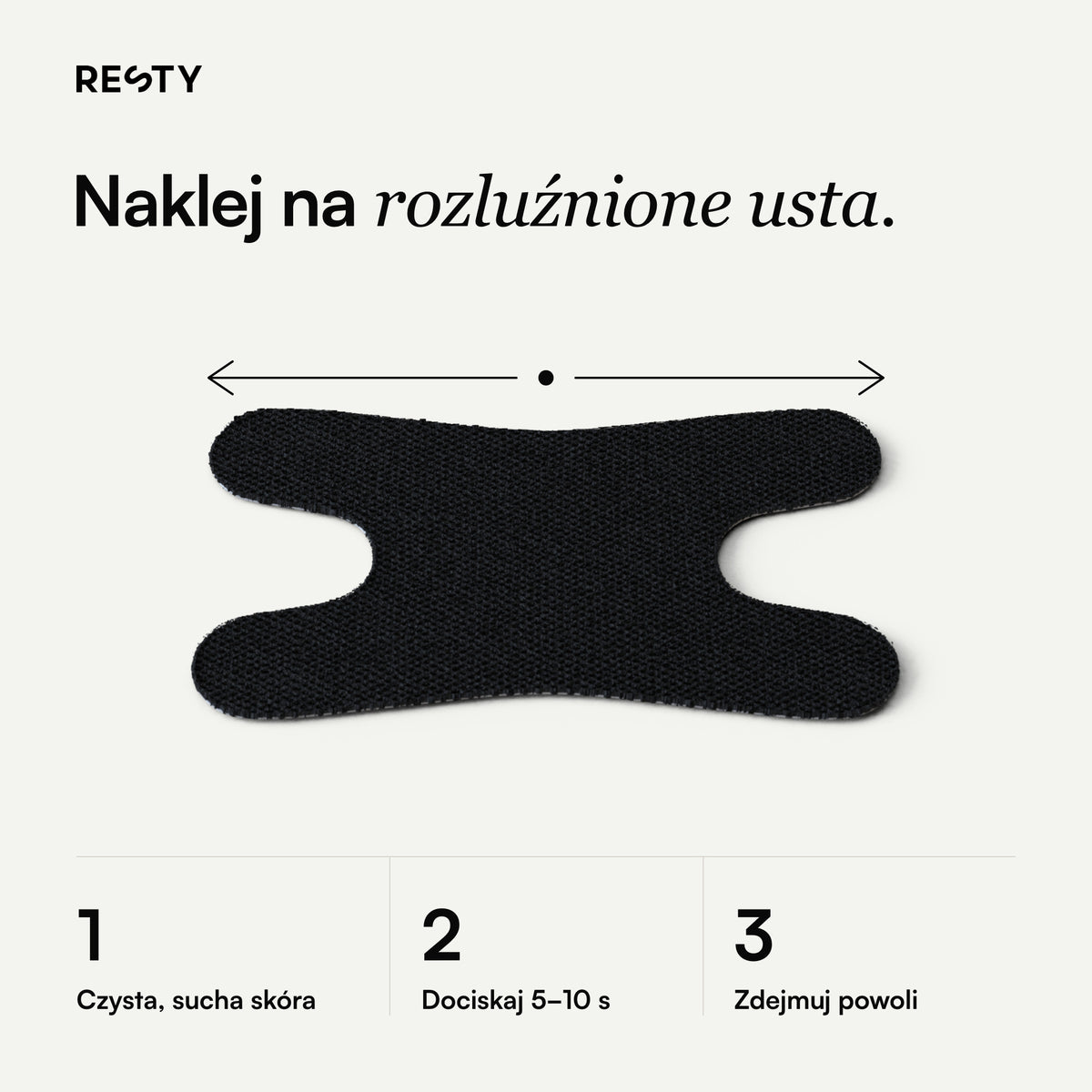 Resty Advanced H-Shape: Naklej na rozluźnione usta.