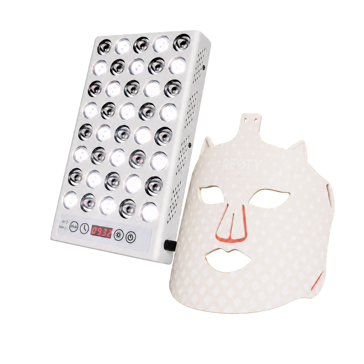 Resty Day & Night Light Routine Bundle with Daylight Lamp and MARS100 LED Face Mask