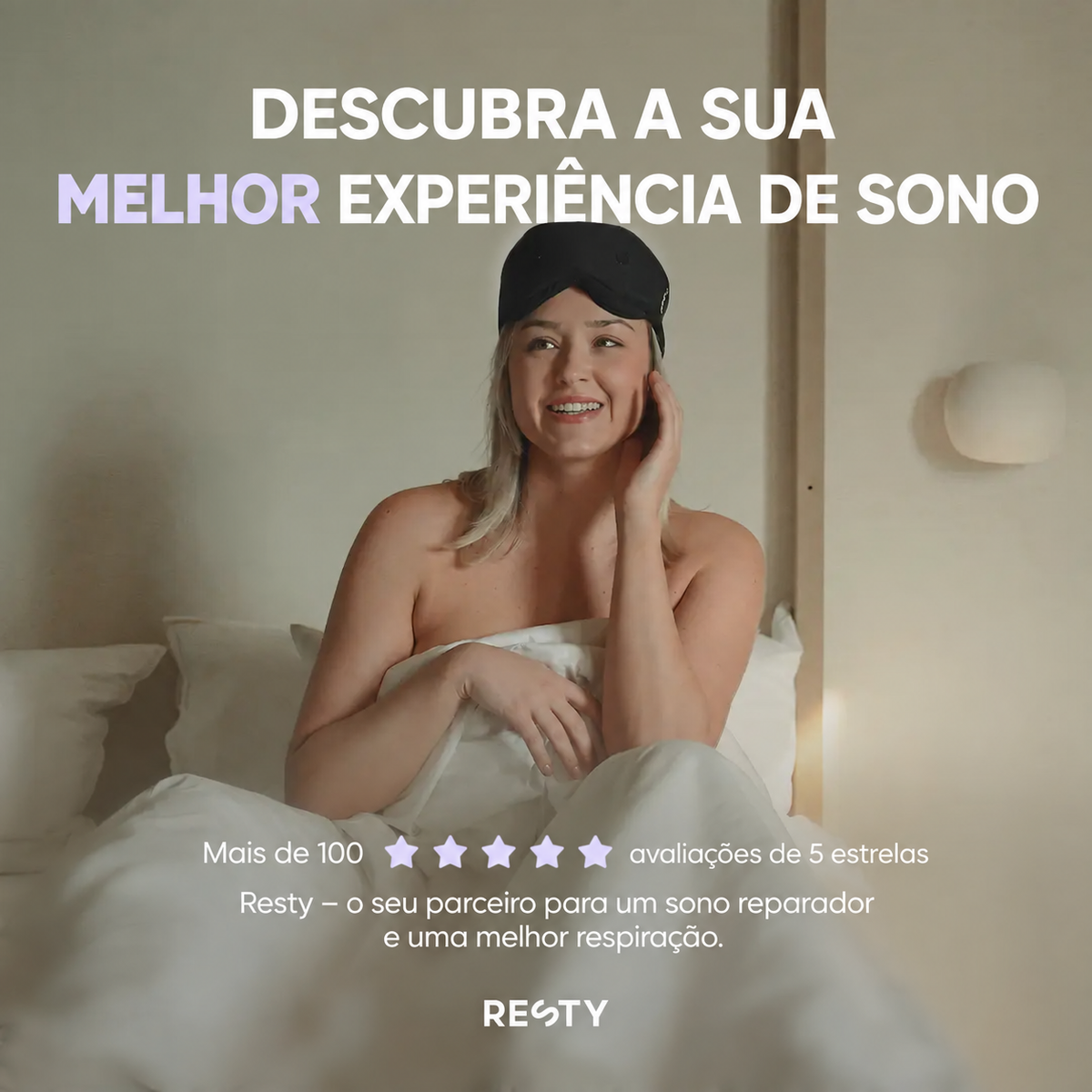 Resty 4D: descubra a sua melhor experiência de sono; mais de 100 avaliações de cinco estrelas.
