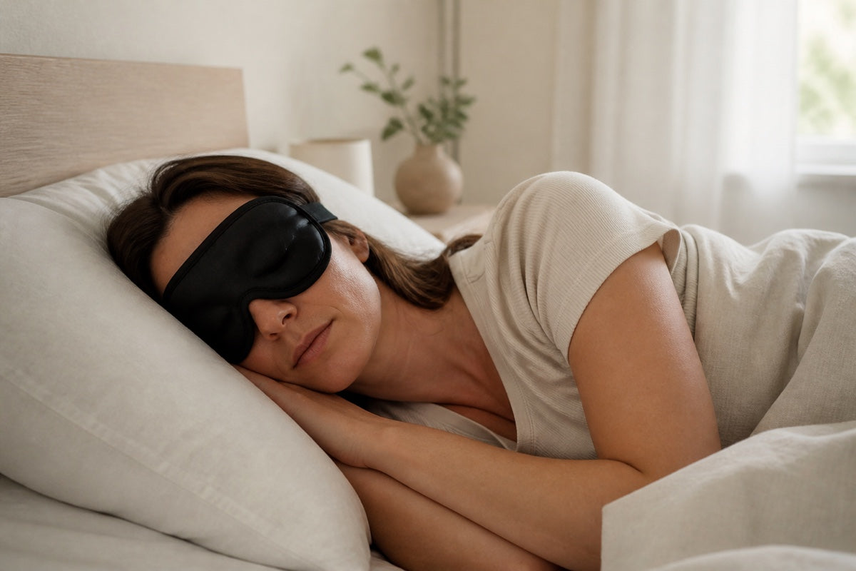 Slaapmasker met wimperextensions: ruimte, druk en pasvorm