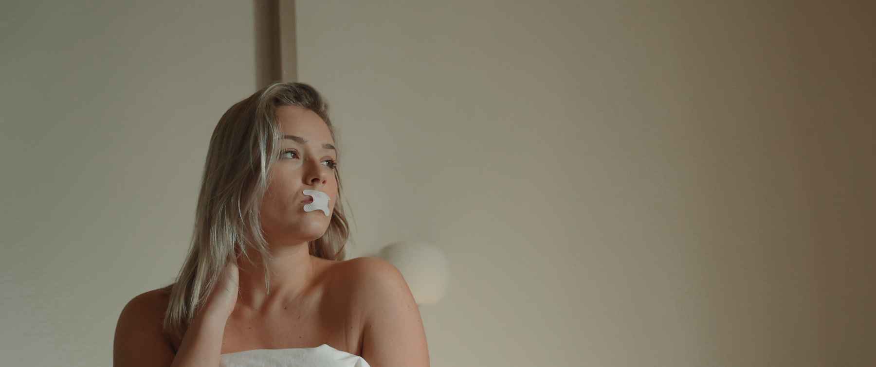 Resty mouth tape during a calm night