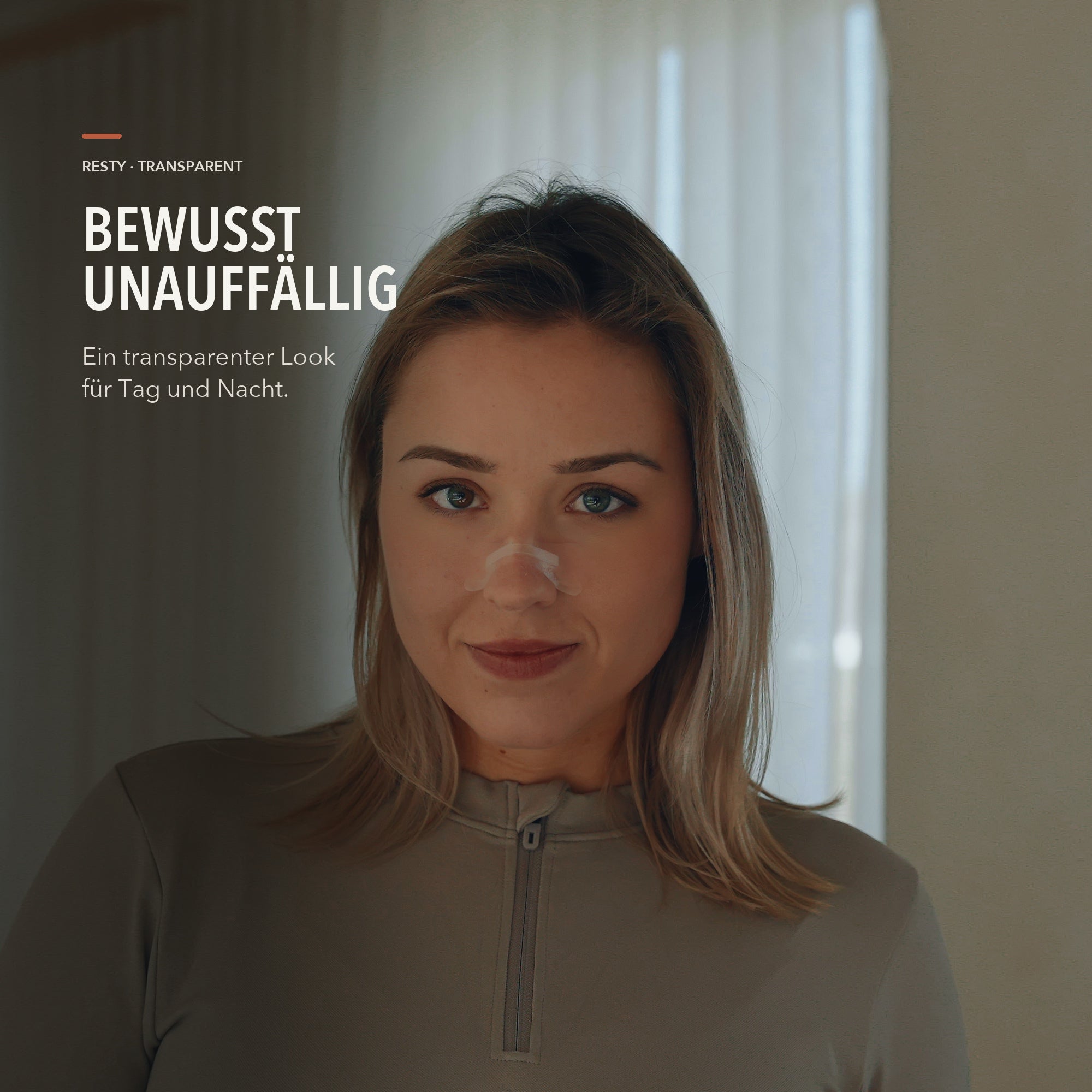 Resty Transparent Nasenstrip – bewusst unauffällig für Tag und Nacht