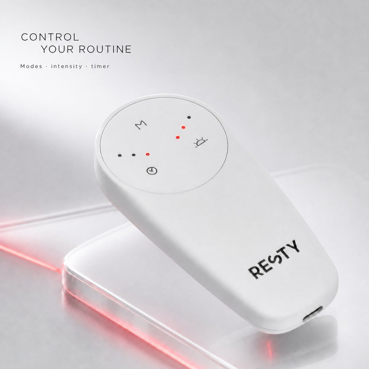 Resty MARS 200 PRO remote control for modes, intensity and timer