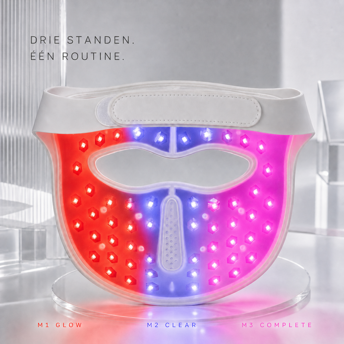 Resty MARS 200 PRO met drie lichtstanden M1 Glow, M2 Clear en M3 Complete
