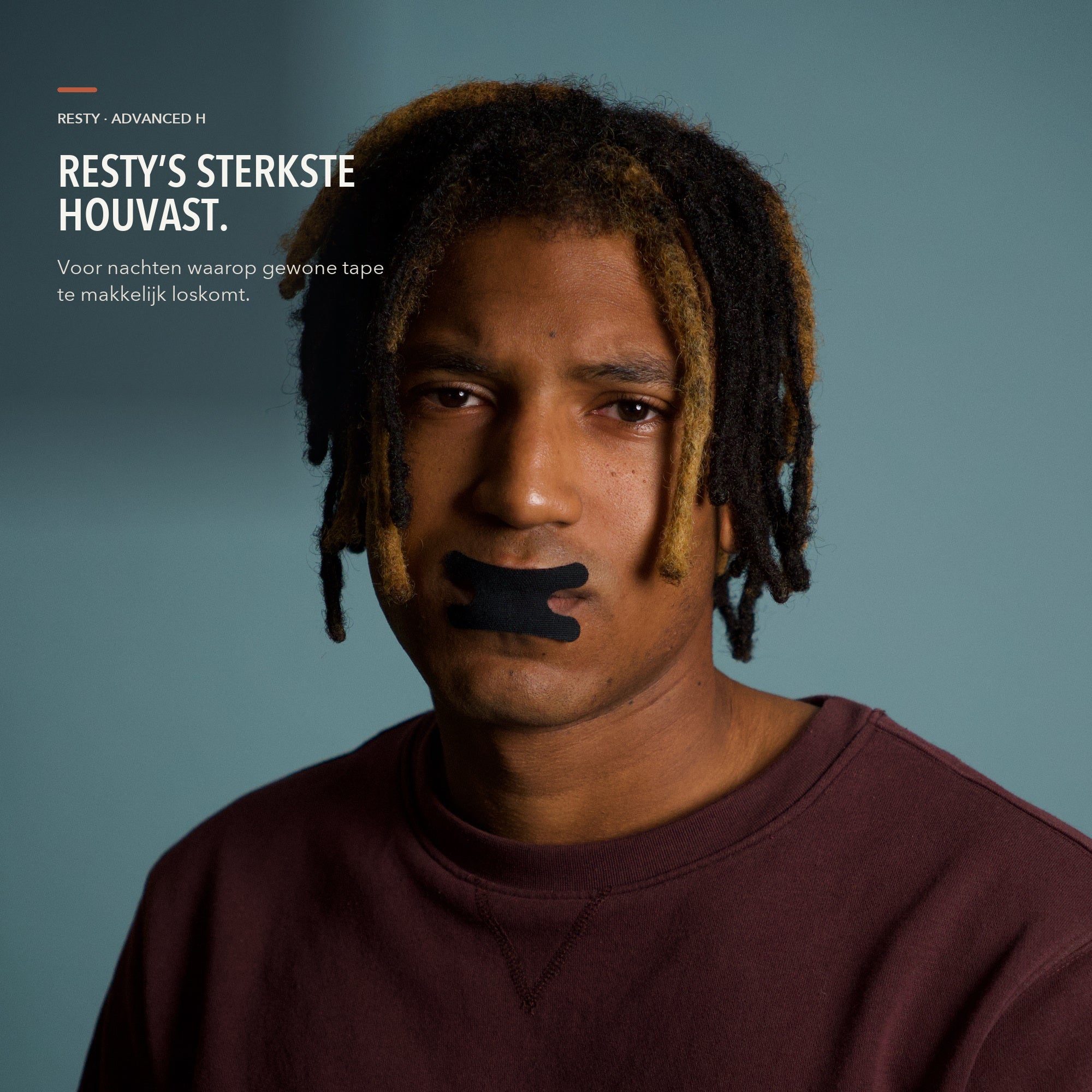 Resty Advanced H-Shape mondtape portret: Resty’s sterkste houvast