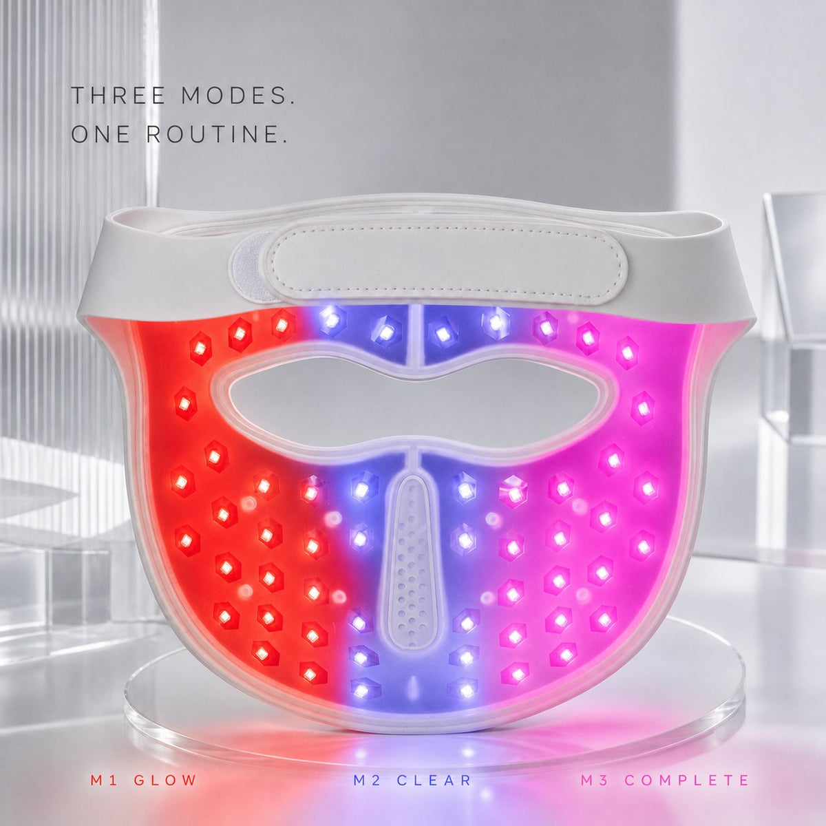 Resty MARS 200 PRO three light modes M1 Glow, M2 Clear and M3 Complete