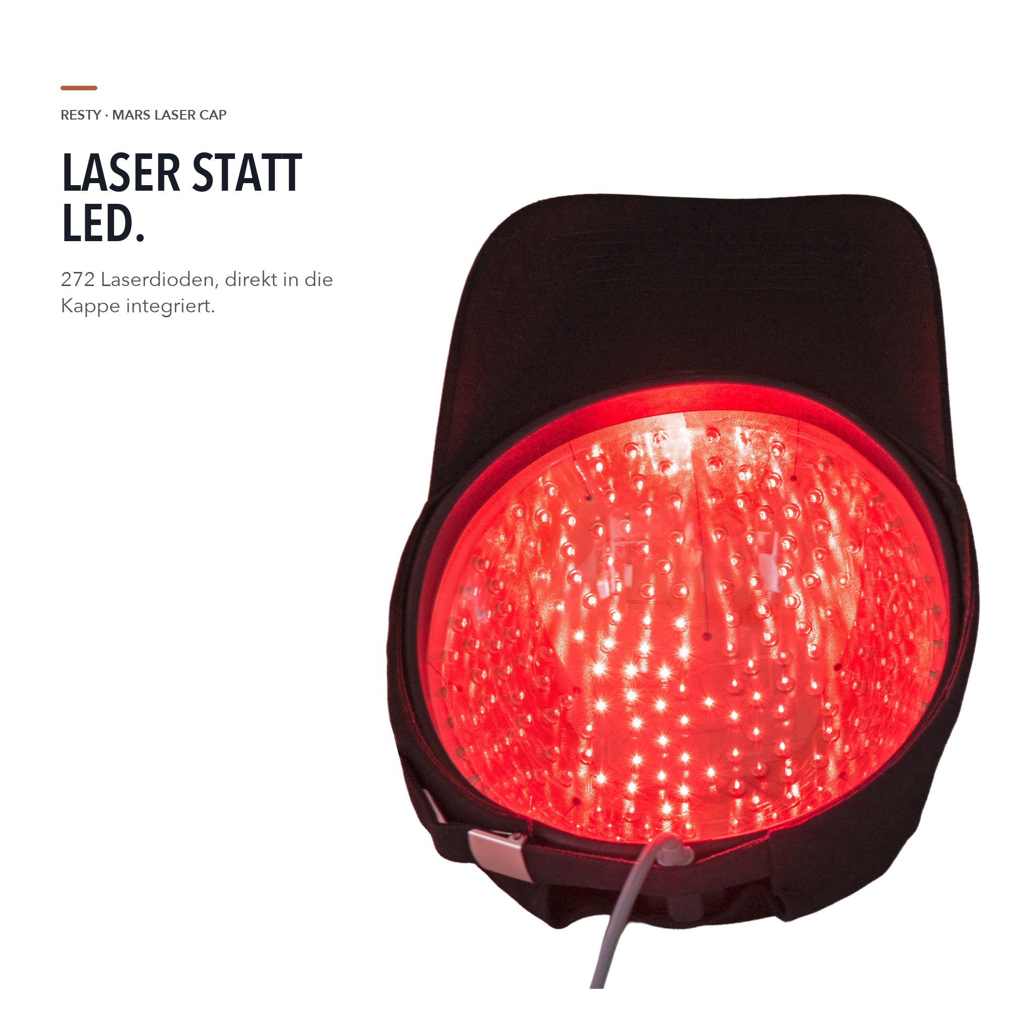 272 Laserdioden in der Resty MARS Laser Cap