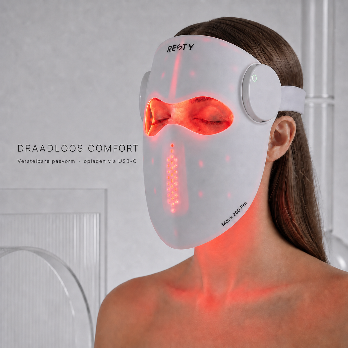 Resty MARS 200 PRO draadloos comfort, verstelbare pasvorm en opladen via USB-C
