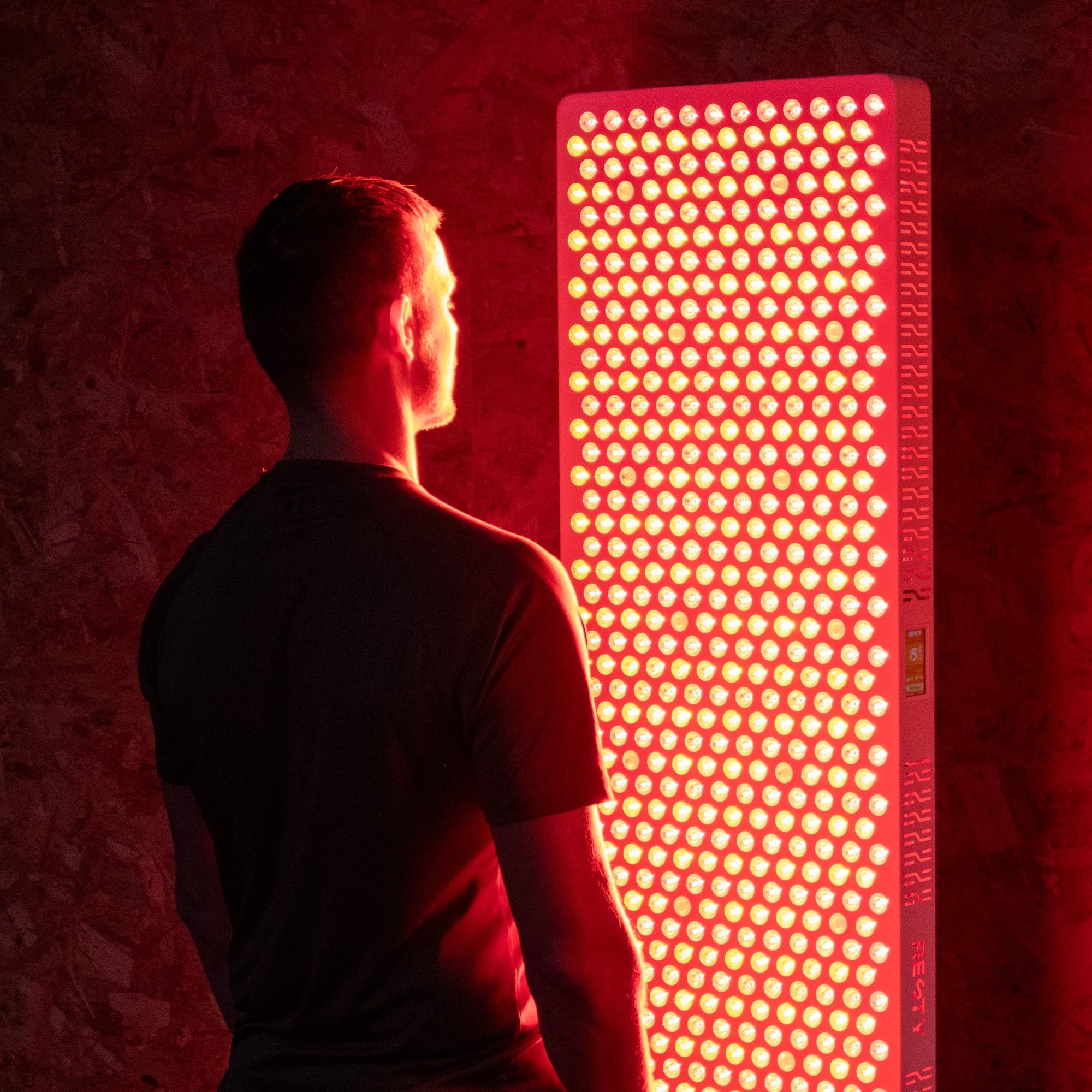 MARS 2000 Rotlichtpanel, Detail der LEDs