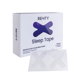 Resty X Shape Mundtape-Box mit zwei weißen X-förmigen Streifen