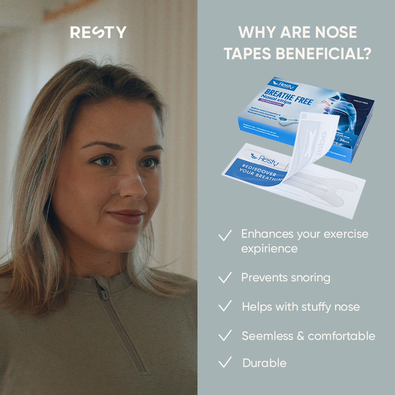 Resty mondtape comfortvoordeel grafisch