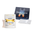 Mouth tape & sandy tan nasal strips bundle