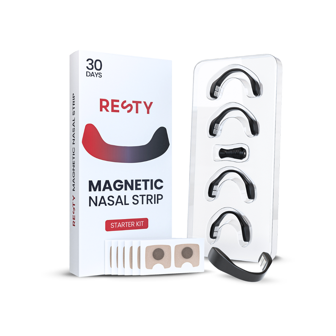 Magnetic nasal strips — nasal breathing strip for sleep