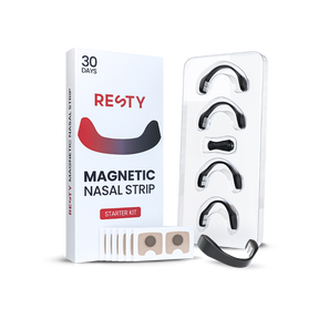 Wiederverwendbare magnetische Nasenstrips