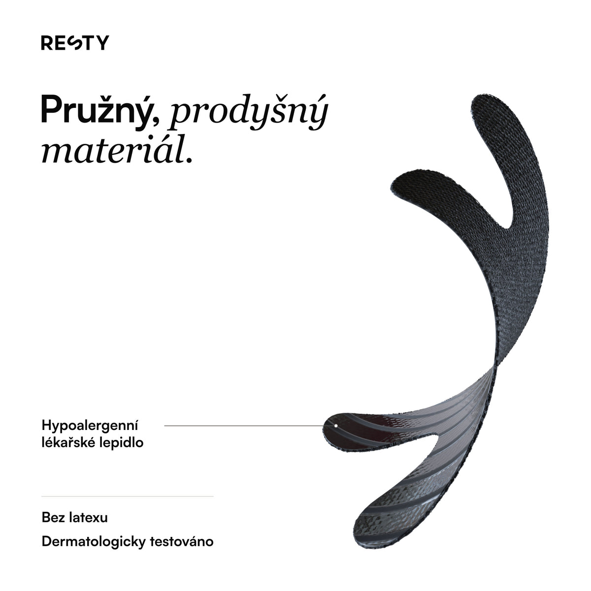 Resty Advanced H-Shape: Pružný, prodyšný materiál.