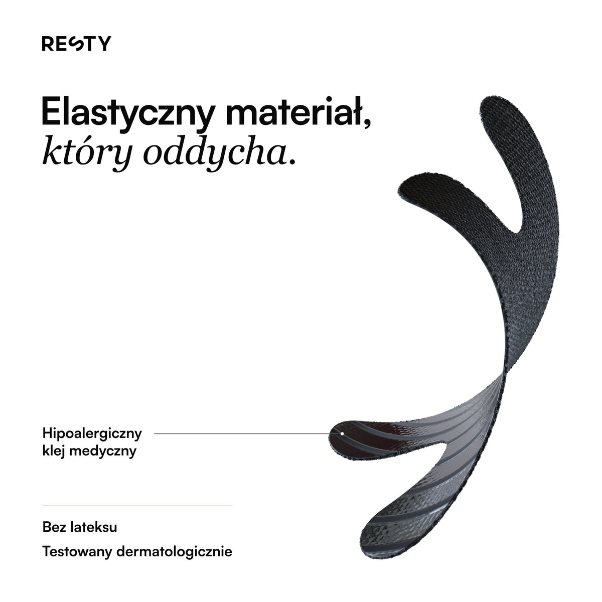 Resty Advanced H-Shape: Elastyczny materiał, który oddycha.
