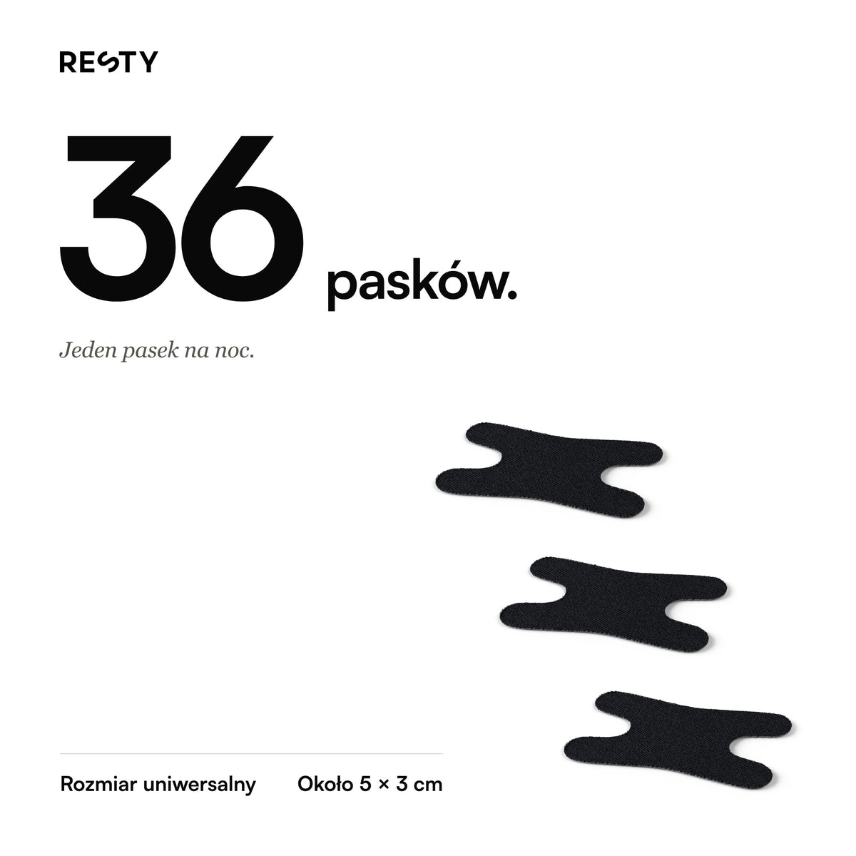 Resty Advanced H-Shape: 36 pasków. Jeden pasek na noc.
