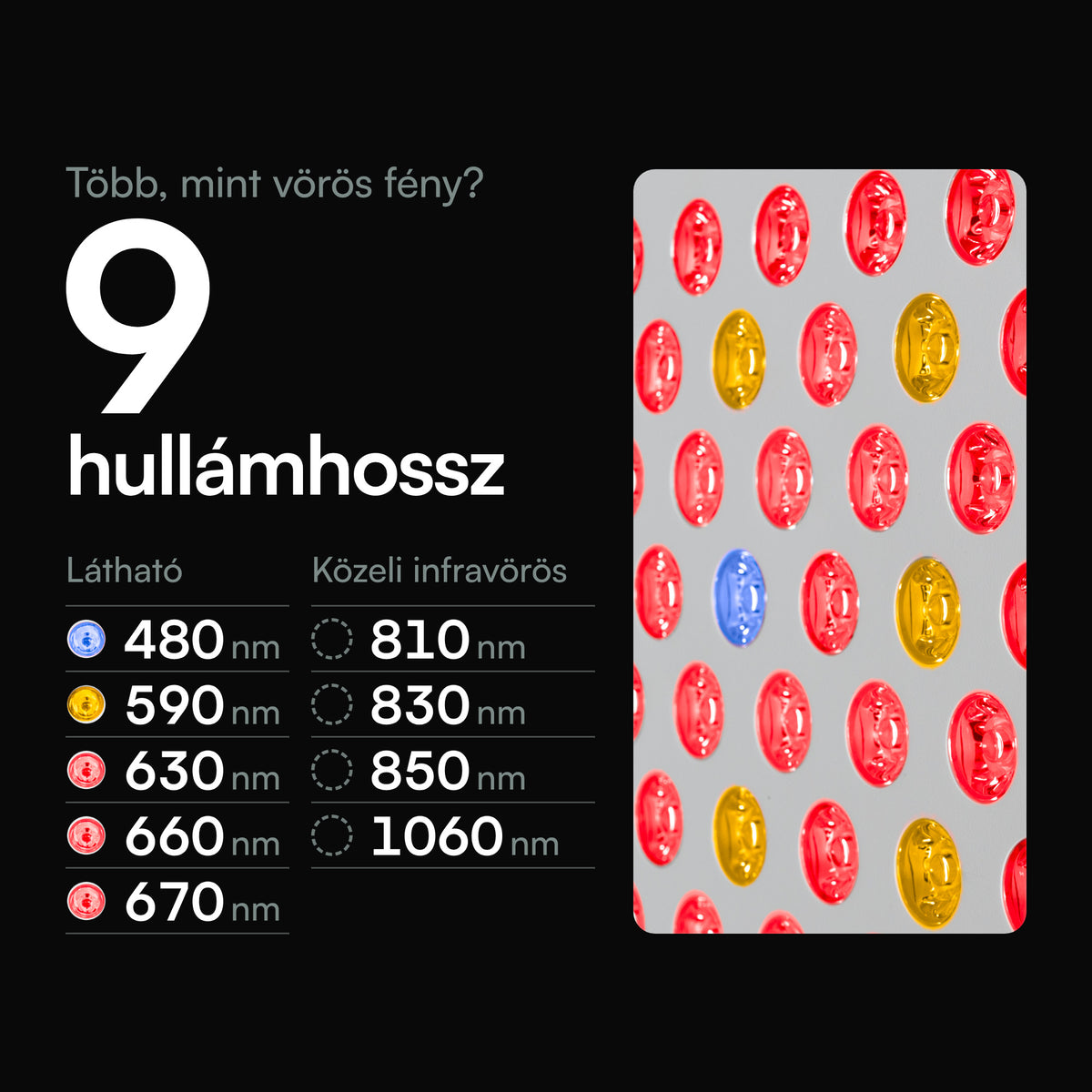 Resty MARS 600: 9 hullámhossz, 480–1060 nm, látható és közeli infravörös