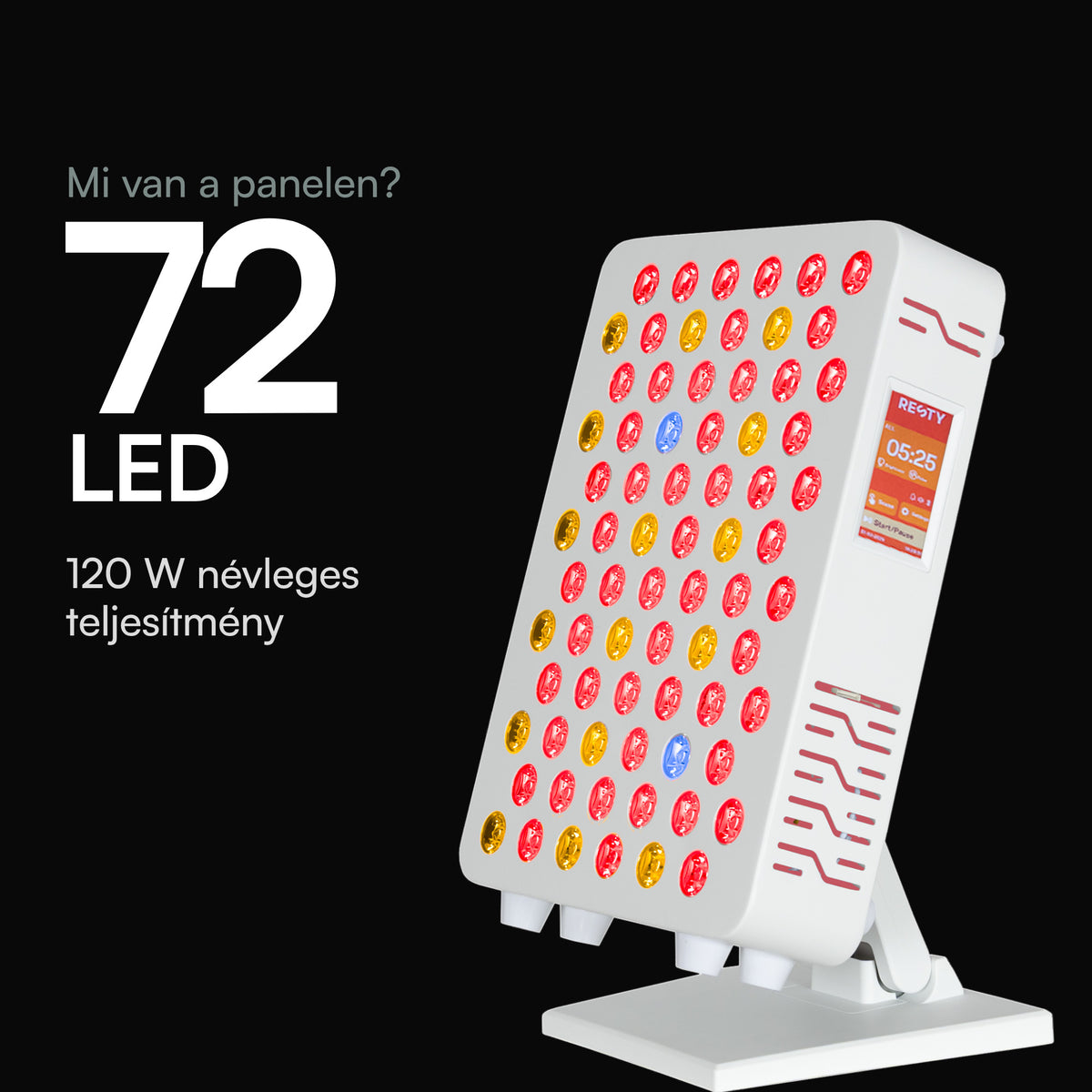 Resty MARS 600, 72 LED-del és 120 W névleges teljesítménnyel