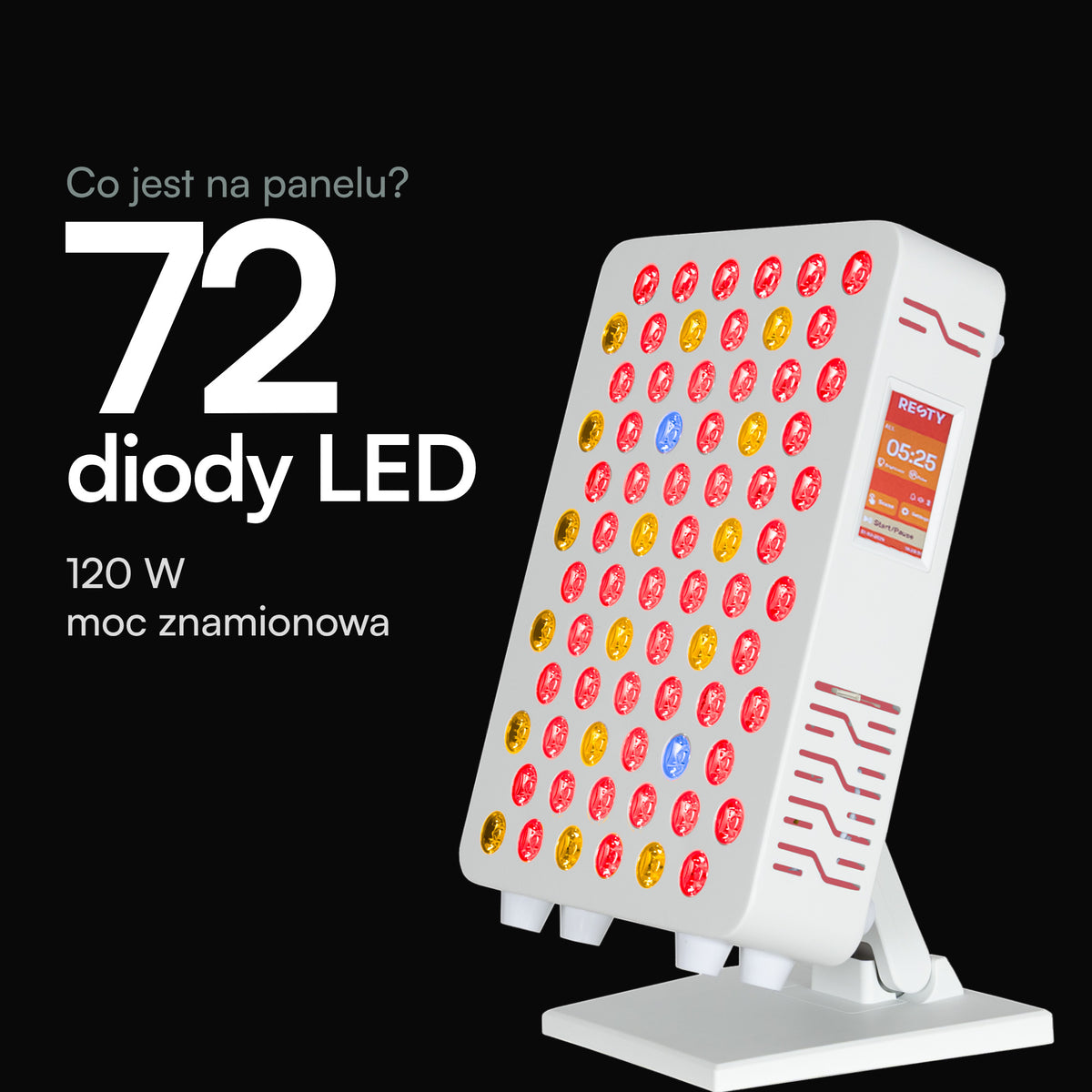 Resty MARS 600 z 72 diodami LED i mocą znamionową 120 W