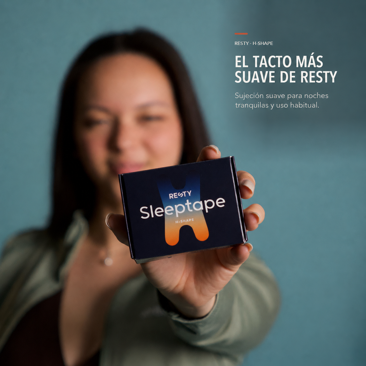 Cinta bucal Resty H-Shape: el tacto más suave de Resty, con sujeción suave para uso habitual.