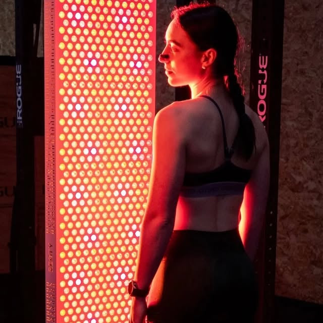 The Resty red light panel in use at the box